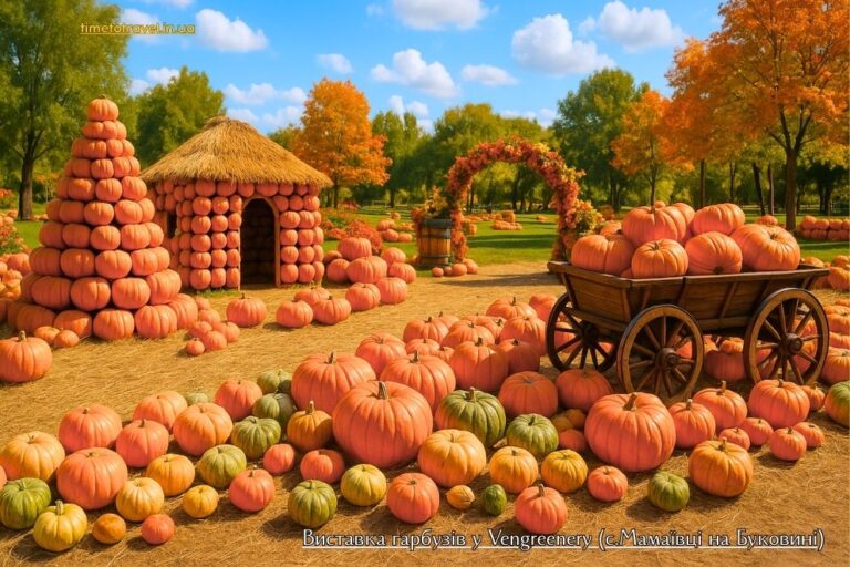 Виставка гарбузів у Vengreenery на Буковині