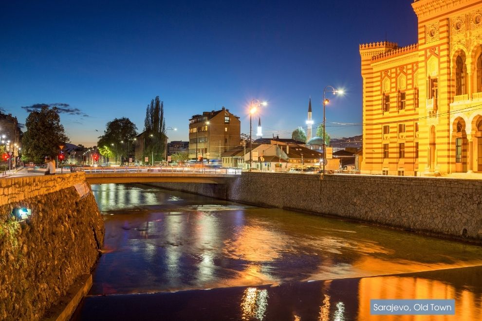 Босния, Сараево старый город Башчаршия \ Почему стоит выбрать автобусный тур в Боснию и Герцеговину