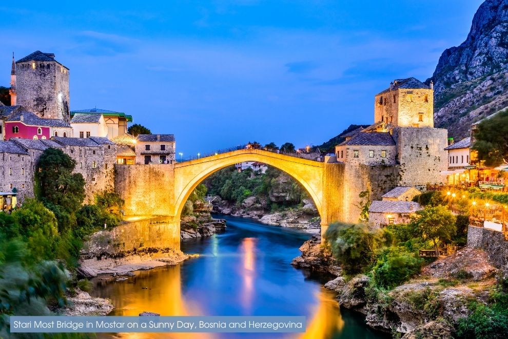 Мостар — город в Боснии и Герцеговине \ Мостар старый мост